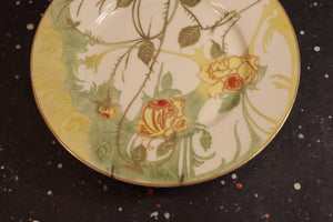Yellow Rose Empire Bavaria Plate Vintage Floral Kitchen Decor - Eagle's Eye Finds
