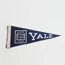 Load image into Gallery viewer, Yale University Mini Felt Pennant Vintage College Decor - Eagle&#39;s Eye Finds
