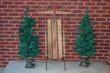 Load image into Gallery viewer, Gladding Champion Fastrack Wood Sled Vintage Holiday Decor - Eagle&#39;s Eye Finds

