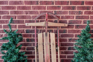 Gladding Champion Fastrack Wood Sled Vintage Holiday Decor - Eagle's Eye Finds