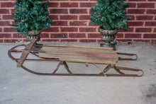 Load image into Gallery viewer, Gladding Champion Fastrack Wood Sled Vintage Holiday Decor - Eagle&#39;s Eye Finds
