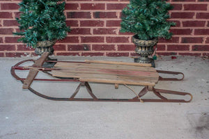 Gladding Champion Fastrack Wood Sled Vintage Holiday Decor - Eagle's Eye Finds