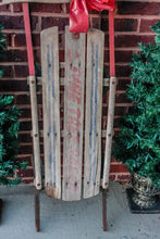 Load image into Gallery viewer, Pine Tree Racer Wooden Sled Vintage Winter Decor - Eagle&#39;s Eye Finds
