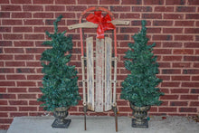 Load image into Gallery viewer, Pine Tree Racer Wooden Sled Vintage Winter Decor - Eagle&#39;s Eye Finds
