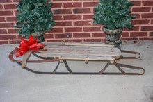 Load image into Gallery viewer, Pine Tree Racer Wooden Sled Vintage Winter Decor - Eagle&#39;s Eye Finds
