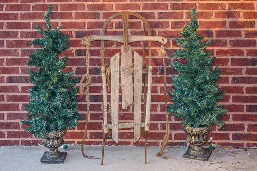 Wooden Runner Sled Vintage Winter Decor - Eagle's Eye Finds