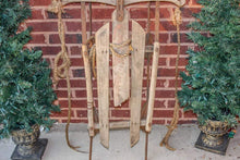 Load image into Gallery viewer, Wooden Runner Sled Vintage Winter Decor - Eagle&#39;s Eye Finds
