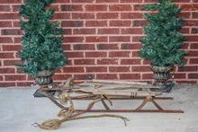 Load image into Gallery viewer, Wooden Runner Sled Vintage Winter Decor - Eagle&#39;s Eye Finds

