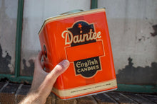 Load image into Gallery viewer, Daintee English Candy Tin Vintage Kitchen Storage Decor - Eagle&#39;s Eye Finds
