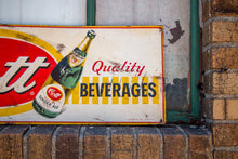 Load image into Gallery viewer, Cott Beverages Ginger Ale Tin Sign Vintage Soda Advertising Decor - Eagle&#39;s Eye Finds
