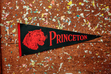 Load image into Gallery viewer, Princeton University Tiger Felt Pennant Vintage Collegiate Wall Decor - Eagle&#39;s Eye Finds
