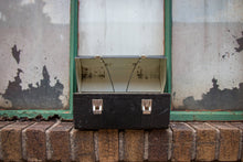 Load image into Gallery viewer, Black Metal Lunchbox Vintage Chic Decor - Eagle&#39;s Eye Finds
