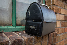 Load image into Gallery viewer, Black Metal Lunchbox Vintage Chic Decor - Eagle&#39;s Eye Finds
