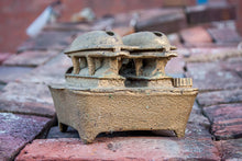 Load image into Gallery viewer, Pacific Sad Iron Heater Vintage Gold Home Decor - Eagle&#39;s Eye Finds
