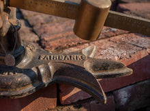 Load image into Gallery viewer, Fairbanks 4 Pound Postal Scale Vintage Industrial Decor Accent - Eagle&#39;s Eye Finds
