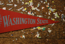 Load image into Gallery viewer, Washington State University  Felt Pennant Vintage College Decor - Eagle&#39;s Eye Finds
