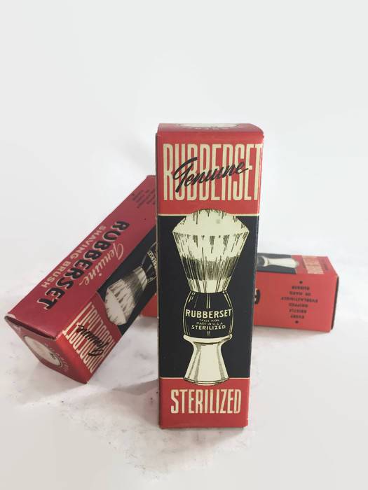 Rubberset Shaving Brush Vintage New Old Stock (NOS) Barber Decor - Eagle's Eye Finds