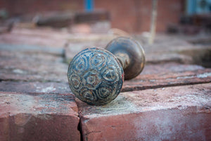 Ornate Doorknob Set Vintage Home Hardware - Eagle's Eye Finds