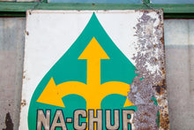 Load image into Gallery viewer, Nachurs Fertilizer Tin Sign Vintage Farm Decor - Eagle&#39;s Eye Finds
