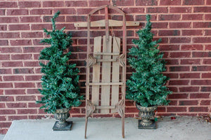 Gladding Champion Fastrack Wood Sled Vintage Holiday Decor - Eagle's Eye Finds