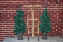 Load image into Gallery viewer, Huskee Wooden Sled Vintage Holiday Decor - Eagle&#39;s Eye Finds
