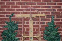 Load image into Gallery viewer, Huskee Wooden Sled Vintage Holiday Decor - Eagle&#39;s Eye Finds
