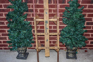 Huskee Wooden Sled Vintage Holiday Decor - Eagle's Eye Finds