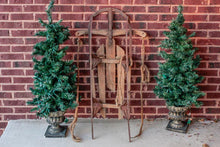 Load image into Gallery viewer, Wooden Runner Sled Vintage Winter Decor - Eagle&#39;s Eye Finds
