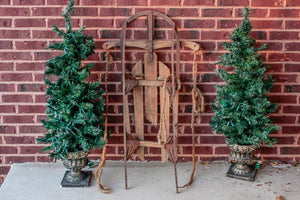 Wooden Runner Sled Vintage Winter Decor - Eagle's Eye Finds