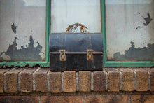 Load image into Gallery viewer, Black Metal Lunchbox Vintage Chic Decor - Eagle&#39;s Eye Finds
