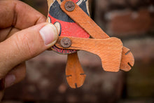 Load image into Gallery viewer, Mickey Mouse Acrobat Trapeze Toy Vintage Disney Wood Litho Toy - Eagle&#39;s Eye Finds
