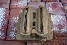Load image into Gallery viewer, Pacific Sad Iron Heater Vintage Gold Home Decor - Eagle&#39;s Eye Finds

