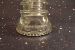 Clear Hemingray 42 Glass Insulator Vintage Decor Collectable - Eagle's Eye Finds