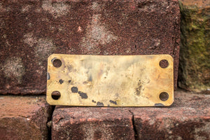 Transformer Transition Brass Plate Vintage Modern Industrial Decor - Eagle's Eye Finds