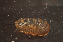 Load image into Gallery viewer, Pink Glass Leaf Shaped Dish Vintage Serving or Trinket Dish - Eagle&#39;s Eye Finds
