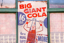 Load image into Gallery viewer, Big Giant Cola Soda Pop Tin Sign Vintage Wall Advertising Decor - Eagle&#39;s Eye Finds
