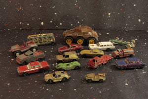 Toy Car Lot Vintage Bundle of 16 Metal Diecast Vehicles - Eagle's Eye Finds