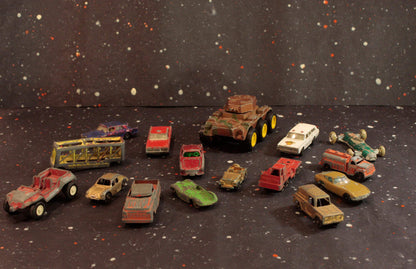 Toy Car Lot Vintage Bundle of 16 Metal Diecast Vehicles - Eagle's Eye Finds