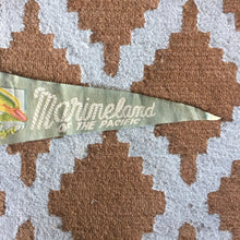 Load image into Gallery viewer, Marine Land Grey Felt Pennant Vintage Nautical Wall Decor - Eagle&#39;s Eye Finds
