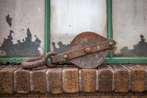 Rustic Metal Pulley Large Size Vintage Modern Industrial Decor - Eagle's Eye Finds