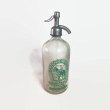 Load image into Gallery viewer, Paddock Club Beverage Co. Seltzer Bottle Vintage Equestrian Barware - Eagle&#39;s Eye Finds
