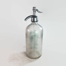Load image into Gallery viewer, Paddock Club Beverage Co. Seltzer Bottle Vintage Equestrian Barware - Eagle&#39;s Eye Finds
