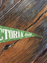 Load image into Gallery viewer, Victoria Canada Mini Green Felt Pennant Vintage Wall Art Decor - Eagle&#39;s Eye Finds
