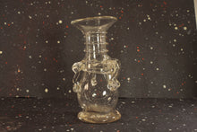 Load image into Gallery viewer, Clear Blown Glass Vase Vintage Handmade Decor - Eagle&#39;s Eye Finds
