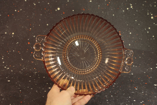 Oyster and Pearl Pink Bowl Vintage Depression Glass - Eagle's Eye Finds