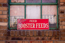 Load image into Gallery viewer, Feed Booster Feeds Tin Sign Vintage Farmhouse Decor - Eagle&#39;s Eye Finds
