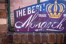 Load image into Gallery viewer, Cluett&#39;s Monarch Shirts Porcelain Sign Vintage Advertising Wall Decor - Eagle&#39;s Eye Finds
