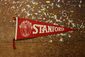 Stanford Indians 1941 Rose Bowl Pennant Vintage Collegiate Decor - Eagle's Eye Finds