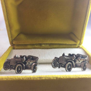 Fenwick and Sailor Buick Silver Cufflinks Vintage Car Accessories - Eagle's Eye Finds