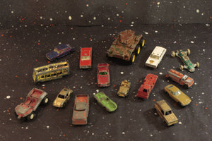 Toy Car Lot Vintage Bundle of 16 Metal Diecast Vehicles - Eagle's Eye Finds